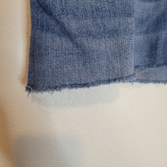 Madewell size 33 denim mini cut off skirt - Picture 4 of 4